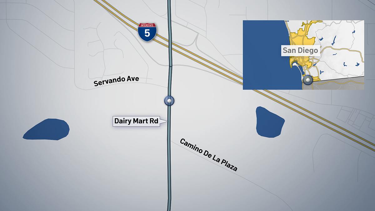 This map shows the location of the bridge on Dairy Mart Road