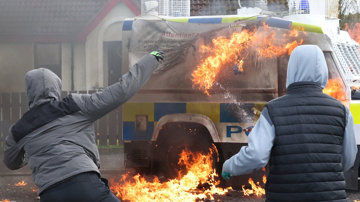 Police Car Firebombed in Protest of N. Ireland Peace Deal Ahead of Biden's Visit – NBC 7 San Diego - Vimarsana News