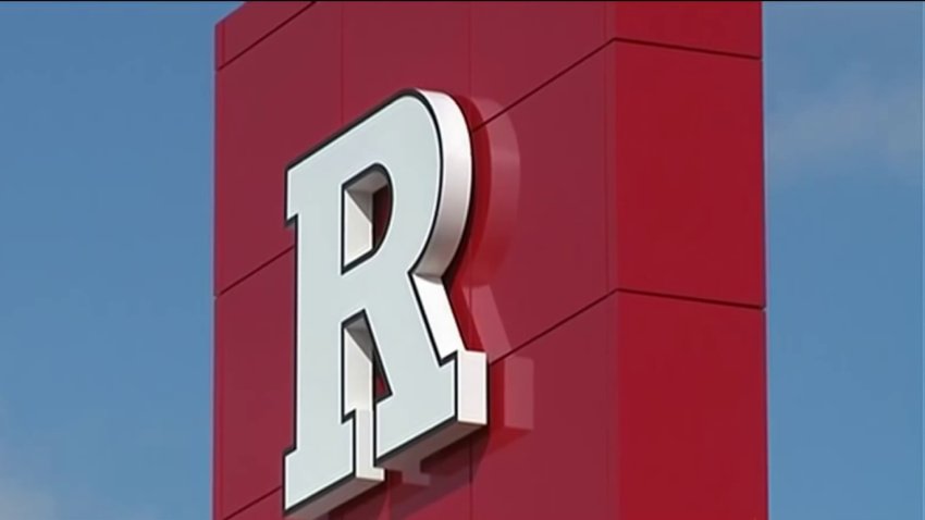 A sign at Rutgers University's campus in Camden is shown.