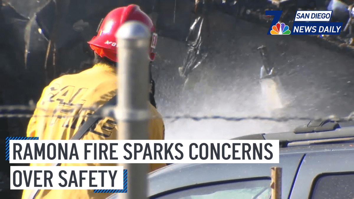 Ramona Fire Sparks Concerns Over Safety San Diego News Daily NBC 7