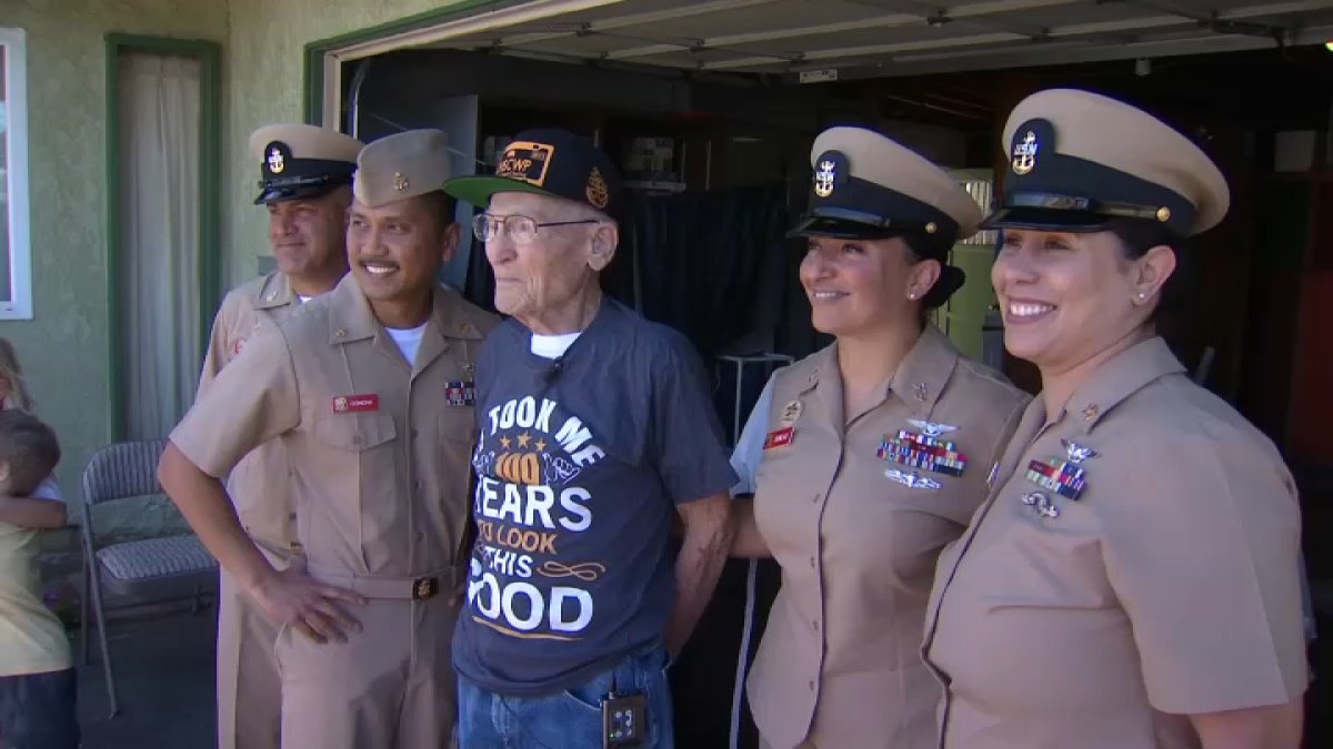 World War II Veteran Surprised by Servicemembers for 100th Birthday in Imperial Beach – NBC 7 San Diego - Vimarsana News