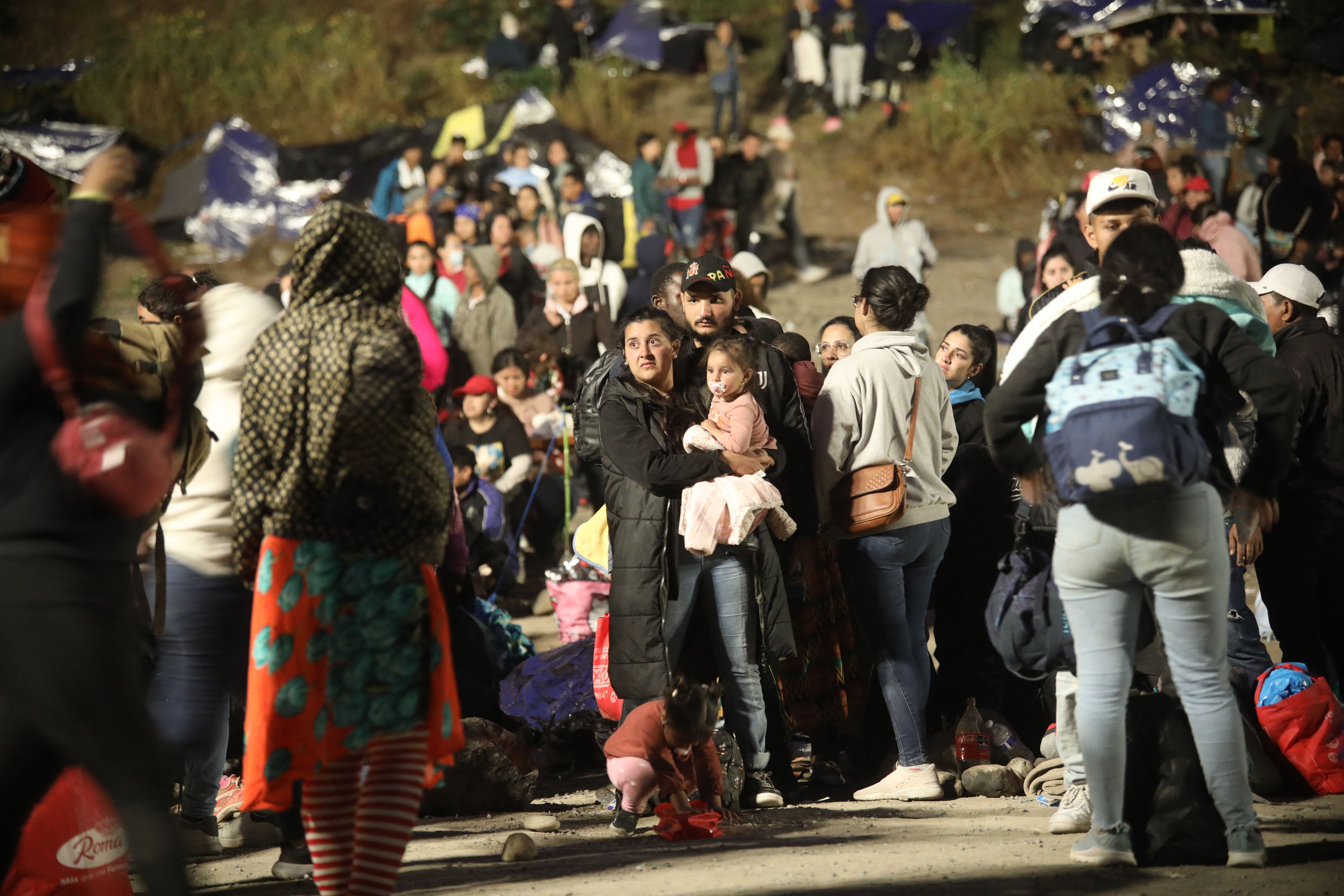 Photos: Migrants Await Title 42's Expiration at U.S.-Mexico Border Near San Ysidro