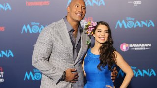 Dwayne Johnson and Auli'i Cravalho