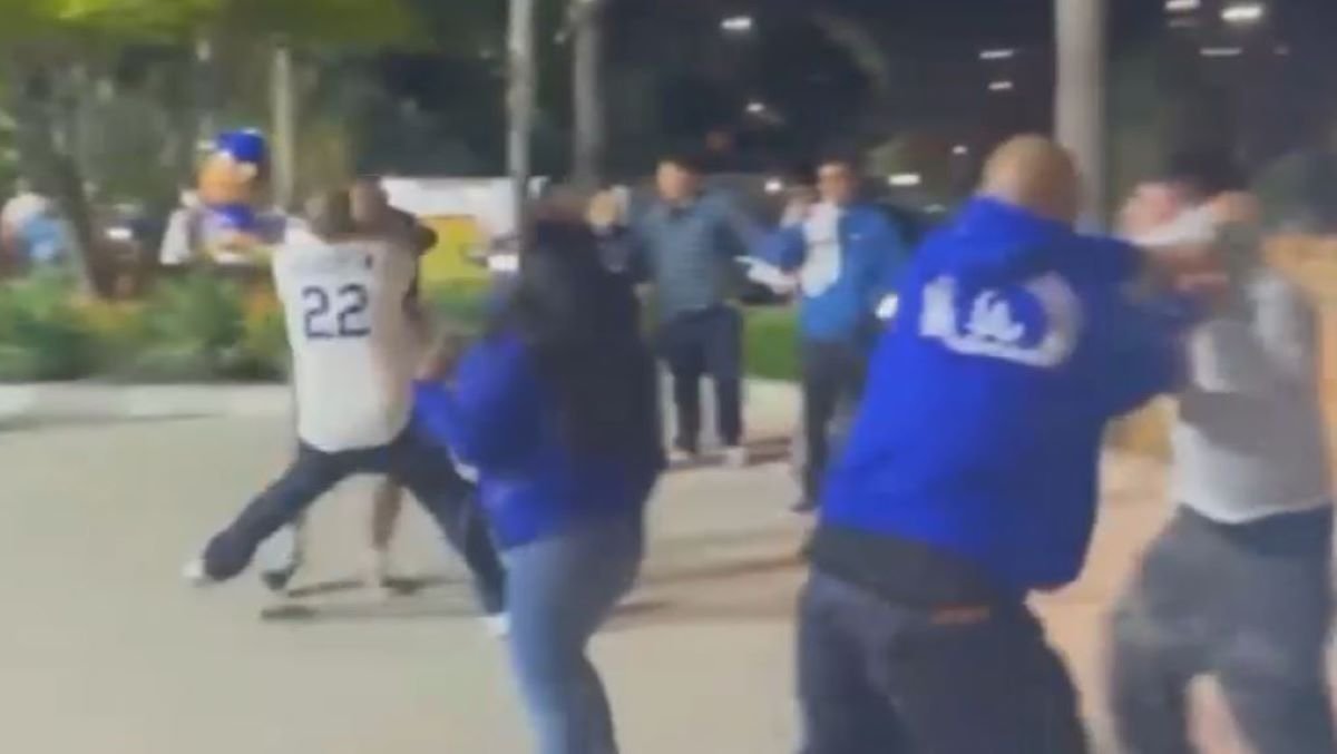 Brawl Caught on Camera Outside Dodger Stadium - Vimarsana News