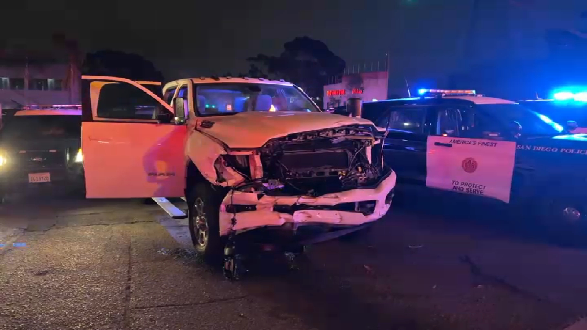 Stolen Truck Driver Rams Into Police Cruisers Following Chase: SDPD ...