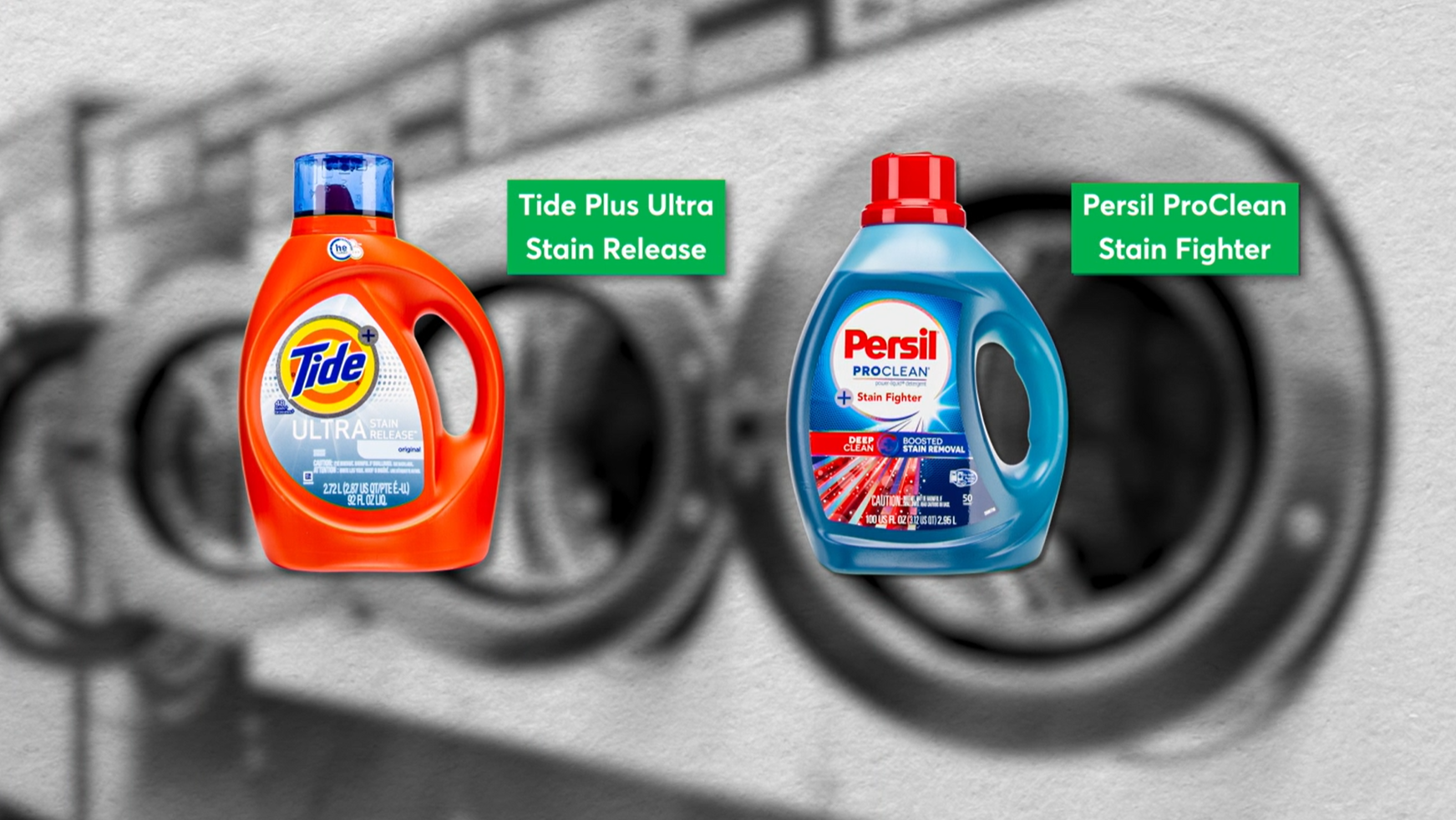 Tide and Persil laundry detergent