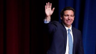 FILE - Republican presidential candidate Florida Gov. Ron DeSantis