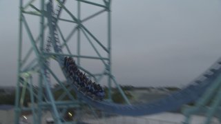 The Electric Eel roller-coaster at SeaWorld San Diego