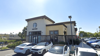 The Outside of Starbucks in Encinitas