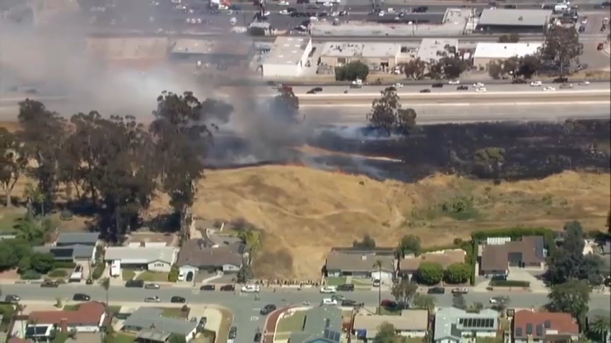 Family recounts evacuating from El Cajon home as brush fire burns NBC