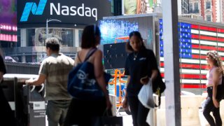 The Nasdaq MarketSite in the Times Square neighborhood of New York, on Tuesday, May 31, 2022.