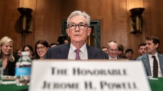 Jerome Powell, chairman of the US Federal Reserve, during a Senate Banking, Housing and Urban Affairs Committee hearing in Washington, DC, US, on Thursday, June 22, 2023.