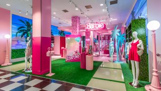 Bloomingdale’s is just one of the retailers and brands trying to tap into Barbie buzz. It has a pop-up with exclusive Barbie-inspired apparel and accessories, along with a life-size Barbie box where shoppers can strike a pose.