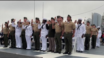 Foreign US service members sworn in as US citizens