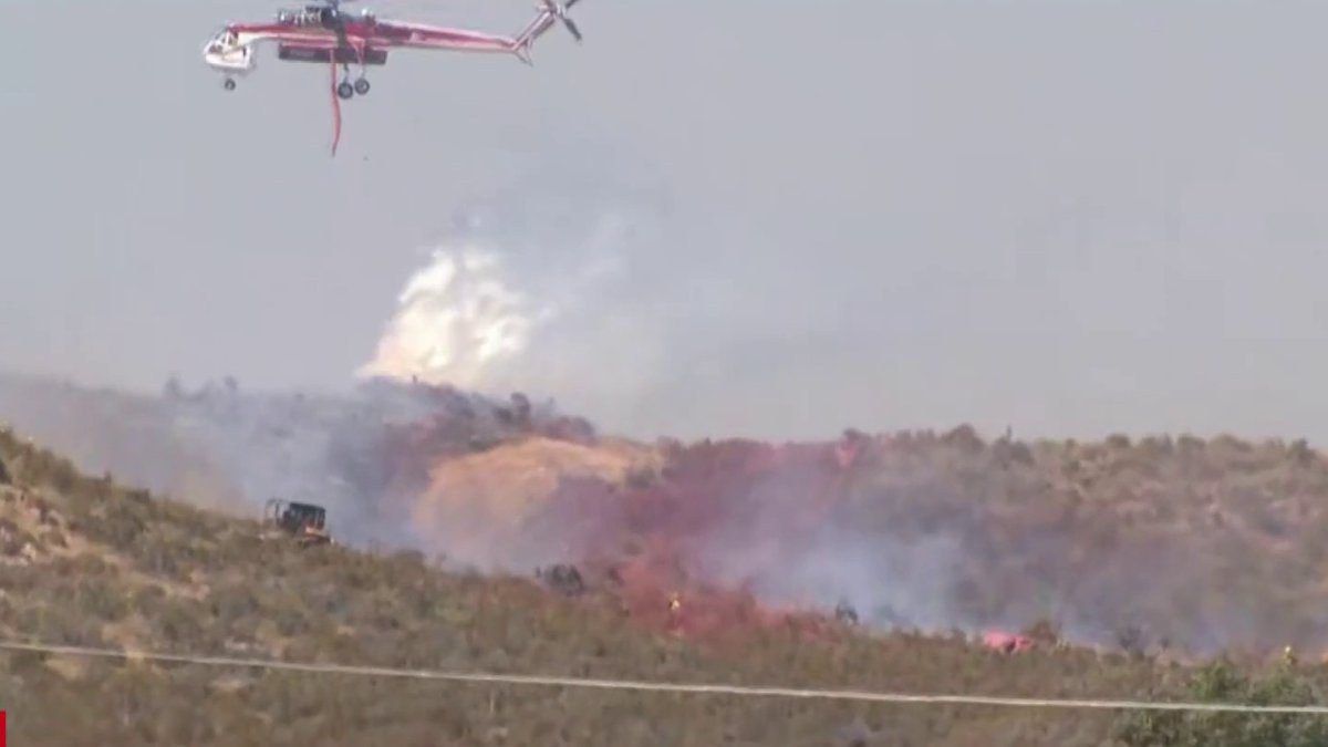 Crews battle large brush fire in Potrero – NBC 7 San Diego