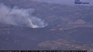 Structure fire on the 4700 block of Sandia Creek in Temecula.