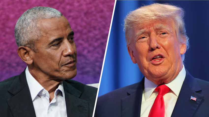 Barack Obama and Donald Trump