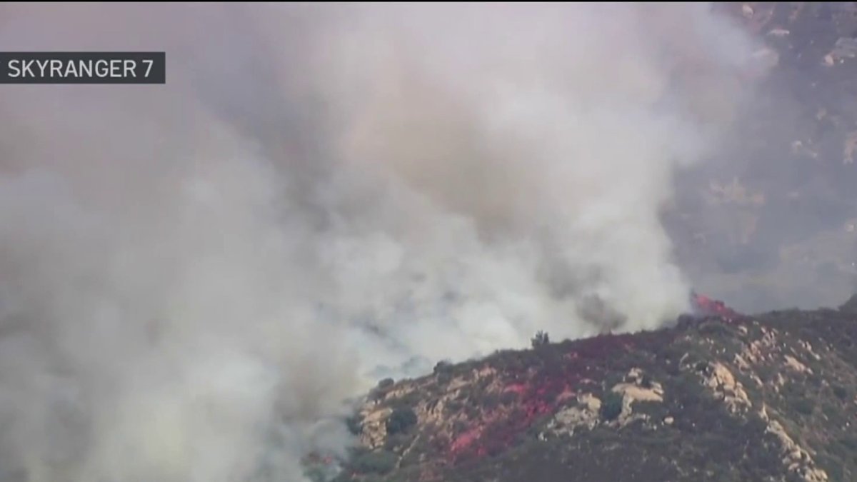 103-acre brush fire near Ramona prompts evacuation – NBC 7 San Diego