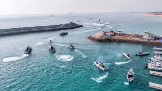 The U.S. military is considering putting armed personnel on commercial ships traveling through the Strait of Hormuz between the Persian Gulf and the Gulf of Oman, in what would be an unheard of action aimed at stopping Iran from seizing and harassing civilian vessels, four American officials told The Associated Press on Thursday, Aug. 3, 2023.