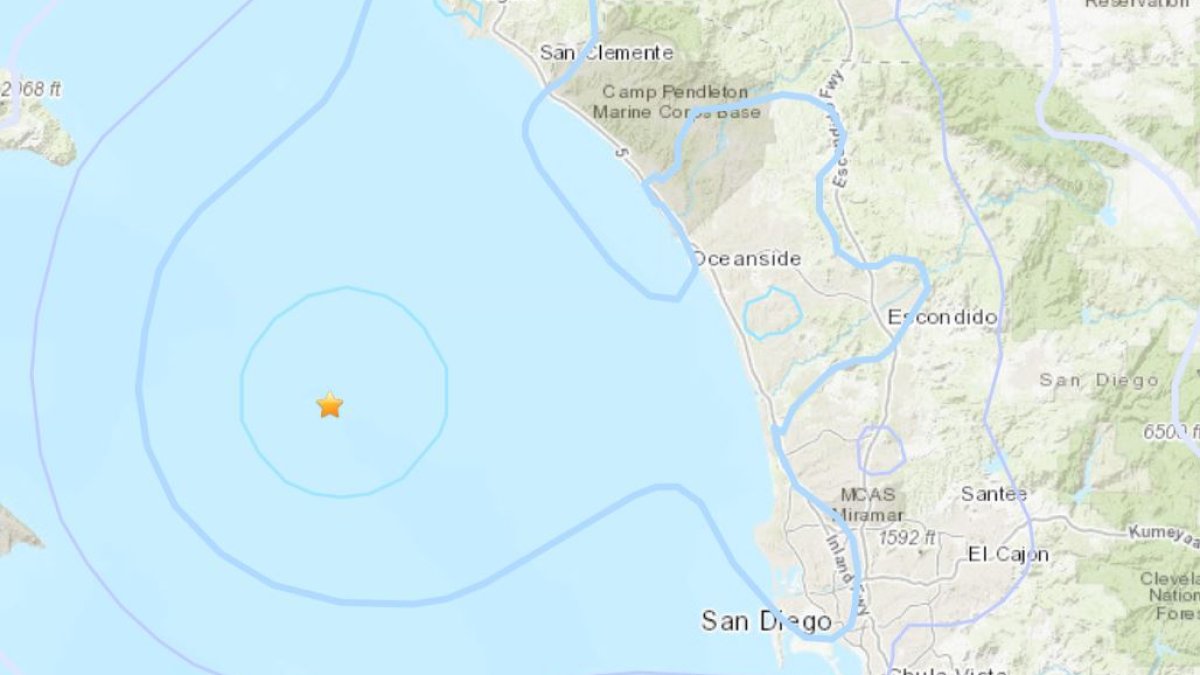 Earthquake san diego forecast