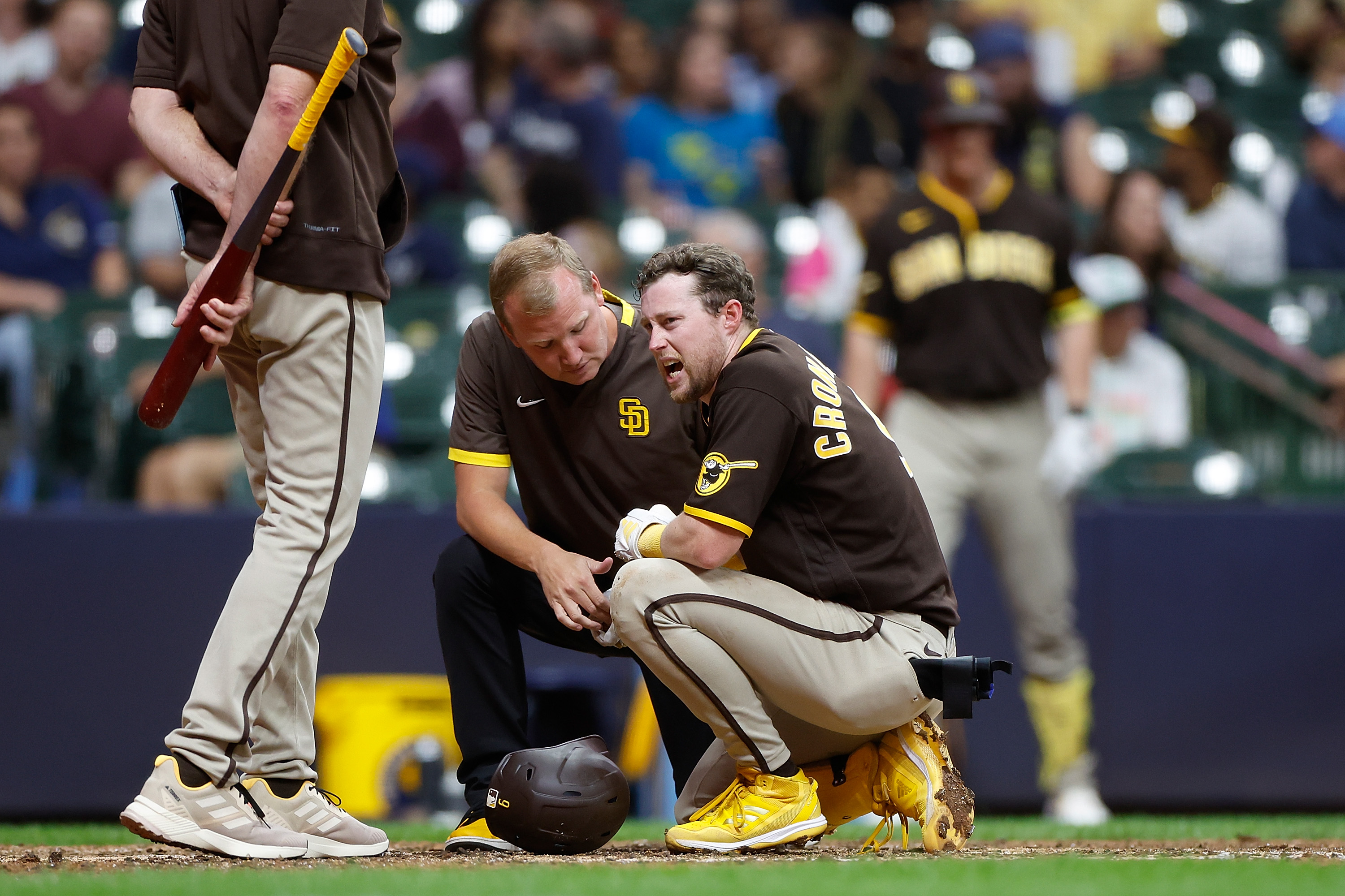 Rowdy Tellez of the Milwaukee Brewers reacts after a two run home run  News Photo - Getty Images