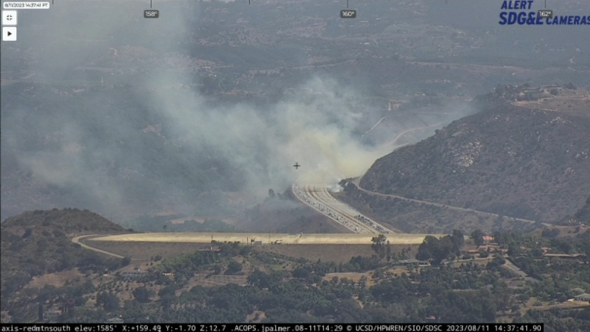 Brush fire in North County San Diego’s Bonsall community – NBC 7 San Diego