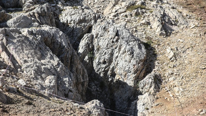 Entrance to the Morca cave in Turkey.