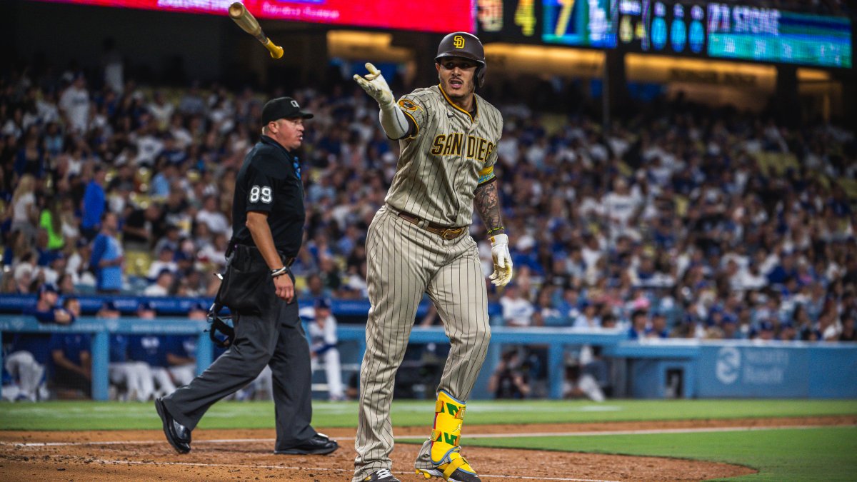 San Diego Padres third baseman Manny Machado (13) bats during a