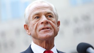 Peter Navarro outside the E. Barrett Prettyman Courthouse on Sept. 7, 2023 in Washington, DC.