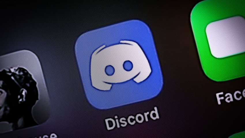 The Discord app is seen on an iPhone in this photo illustration in Warsaw, Poland on April 3, 2021.