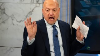 Jim Cramer at the NYSE, June 30, 2022.