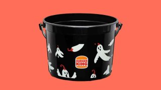 Burger King unveiled its “Trick-or-Heat” bucket.