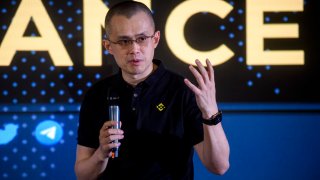 Founder and CEO of Binance Changpeng Zhao, commonly known as “CZ”, attends the “CZ meets Italy” at Palazzo Brancaccio on May 10, 2022 in Rome, Italy.