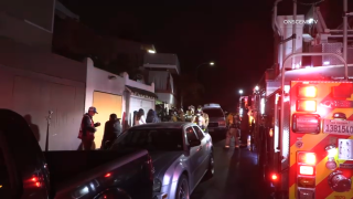 A fire broke out at a residence in the Mountain View neighborhood of San Diego in the early morning of Nov. 24, 2023. (OnSceneTV)