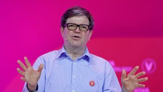 Yann LeCun, chief AI scientist at Meta, speaks at the Viva Tech conference in Paris, June 13, 2023.