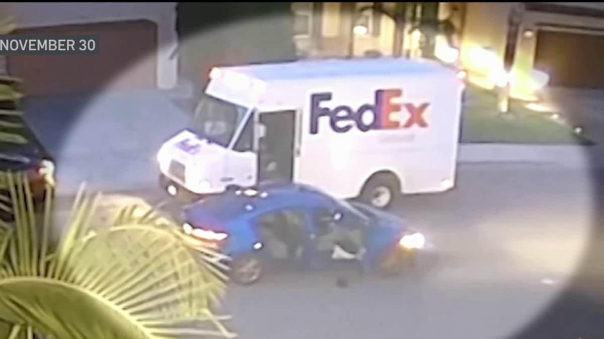 Delivery truck robbery caught on camera; Police investigating several