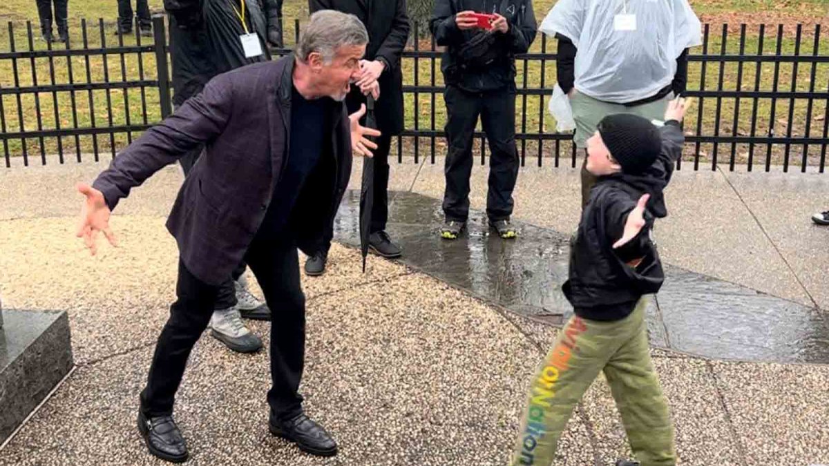Sylvester Stallone and young fan reenact famous 'Rocky' scene – NBC 7 San Diego - Vimarsana News