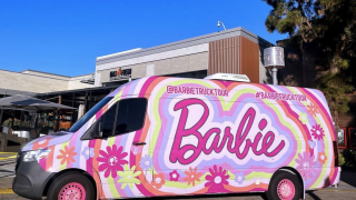 The Barbie Dreamhouse Truck pop-up tour is making stops in Carlsbad and Chula Vista early 2024. (Barbie Truck Dreamhouse Living Tour)