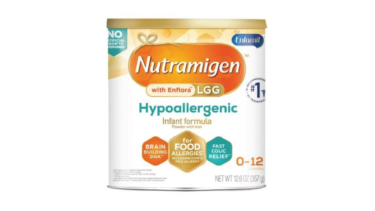 Select Nutramigen baby formulas recalled due to possible bacterial