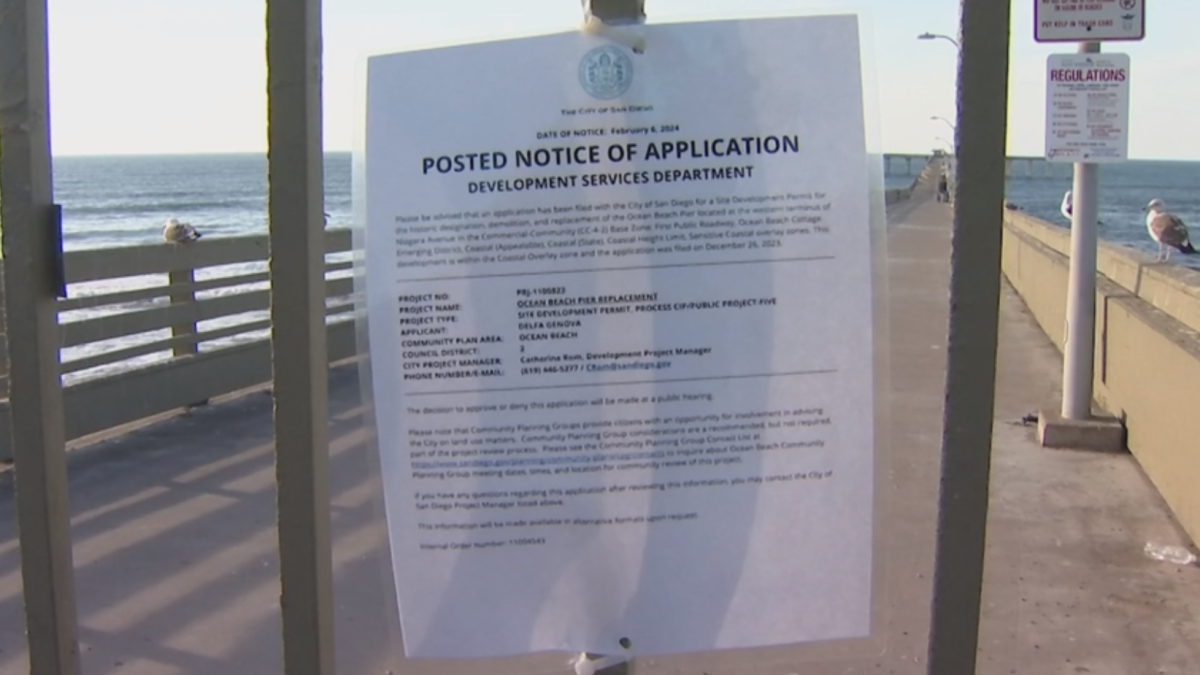 Demolition notice posted at Ocean Beach Pier – NBC 7 San Diego