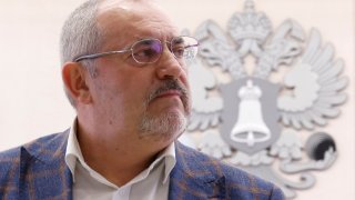 Boris Nadezhdin, a representative of Civil Initiative political party who plans to run for Russian president in the March 2024 election, visits an office of the Central Election Commission in Moscow, Russia February 8, 2024.