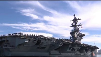 USS Carl Vinson returns to San Diego after deployment