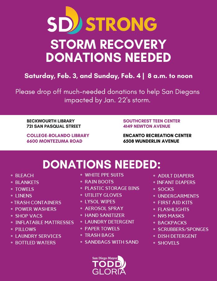 How to donate or volunteer to help San Diego flood victims NBC 7 San