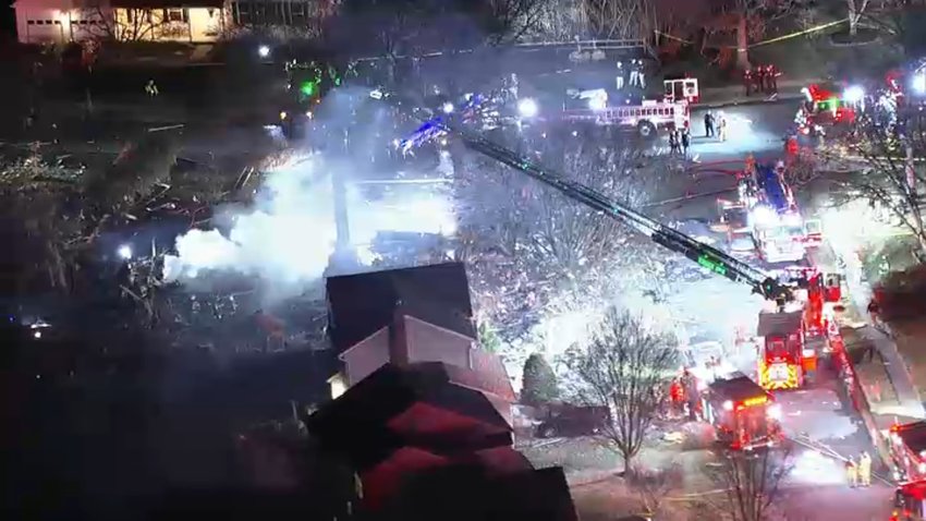 A house exploded in Sterling, Virginia.