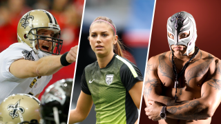 Drew Brees, Alex Morgan and Rey Mysterio are among the celebs signed up for the big game.