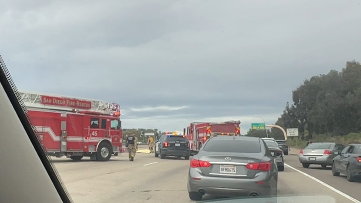 Crash on I-15 near Tierrasanta causes traffic delays – NBC 7 San Diego