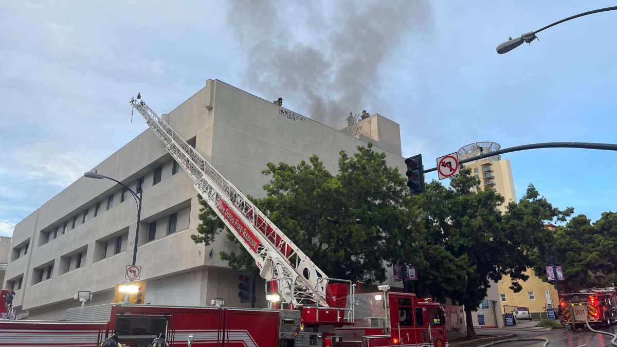 Fire breaks out at vacant downtown San Diego building – NBC 7 San Diego