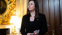 UNITED STATES - JANUARY 9: Sen. Katie Britt, R-Ala., is seen in the U.S. Capitol during votes on Tuesday, January 9, 2024. (Tom Williams/CQ-Roll Call, Inc via Getty Images)