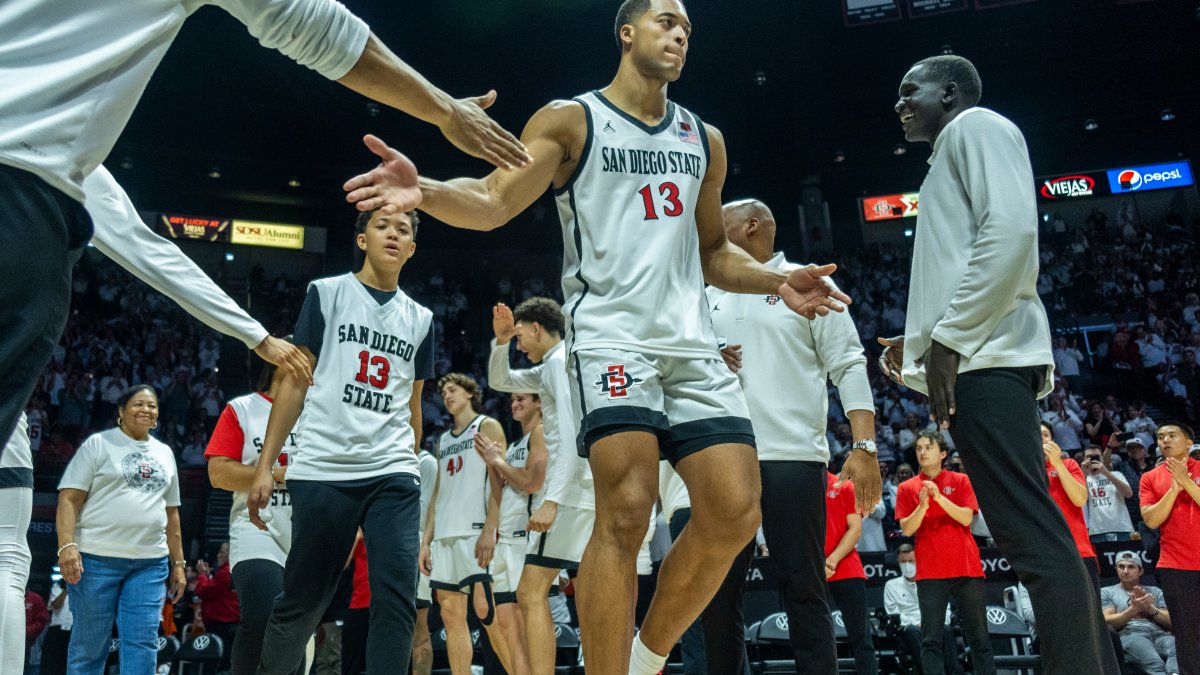 Aztecs come from behind (twice) to beat UNLV in OT in Mountain West  Conference Tournament – NBC 7 San Diego