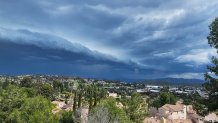 NBC 7 viewer Jenny shared this photo of the storm from Spring Valley facing Julian.